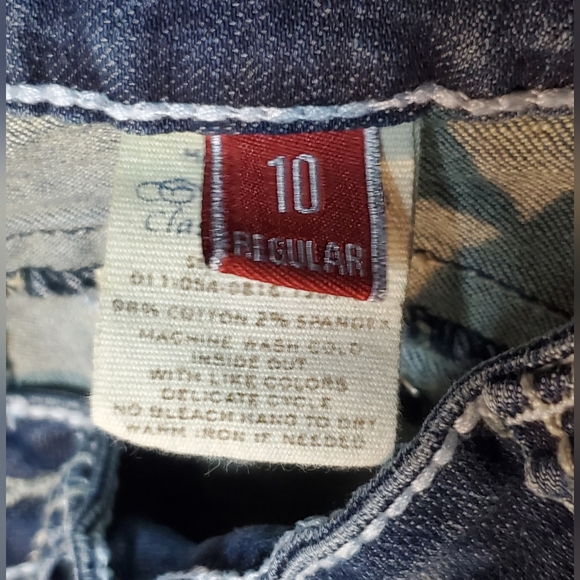 Stetson ladies jeans sz. 10 rodeo western boot cut, 30" Inseam - Picture 5 of 6